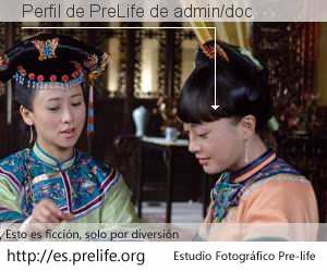 Perfil de PreLife de admin/doc