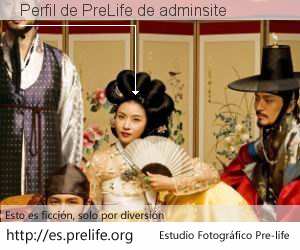 Perfil de PreLife de adminsite