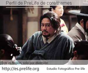 Perfil de PreLife de core/themes