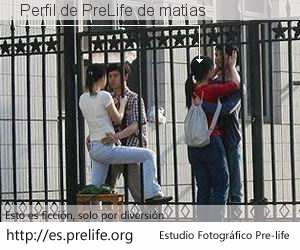 Perfil de PreLife de matias