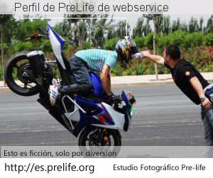 Perfil de PreLife de webservice