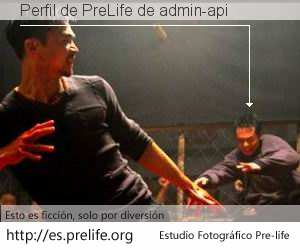 Perfil de PreLife de admin-api