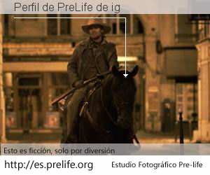 Perfil de PreLife de ig