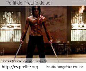 Perfil de PreLife de solr