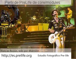 Perfil de PreLife de core/modules
