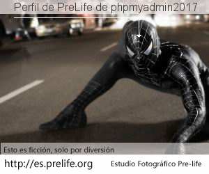 Perfil de PreLife de phpmyadmin2017
