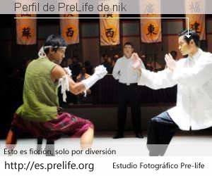 Perfil de PreLife de nik