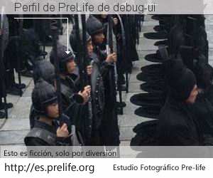 Perfil de PreLife de debug-ui
