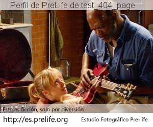 Perfil de PreLife de test_404_page