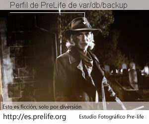 Perfil de PreLife de var/db/backup