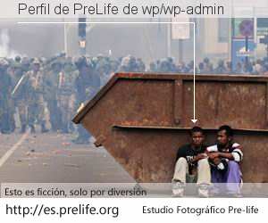 Perfil de PreLife de wp/wp-admin