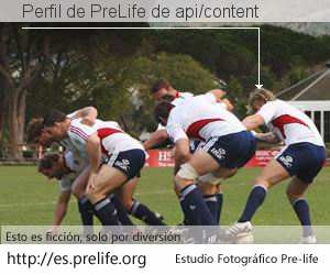 Perfil de PreLife de api/content