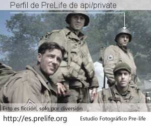 Perfil de PreLife de api/private