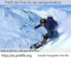Perfil de PreLife de var/generation