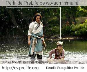 Perfil de PreLife de wp-admin/maint