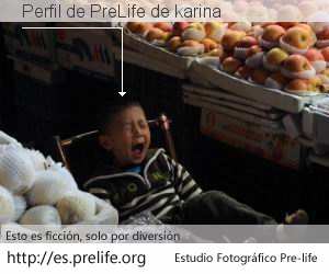 Perfil de PreLife de karina