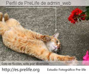 Perfil de PreLife de admin_web