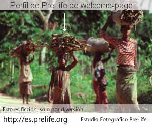 Perfil de PreLife de welcome-page