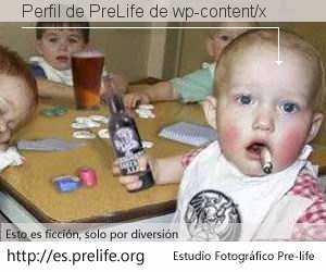 Perfil de PreLife de wp-content/x
