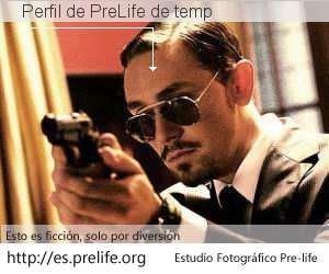 Perfil de PreLife de temp