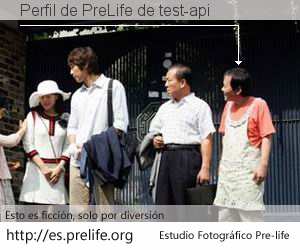 Perfil de PreLife de test-api