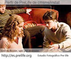 Perfil de PreLife de cmsms/install