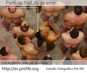Perfil de PreLife de error