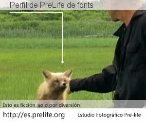 Perfil de PreLife de fonts