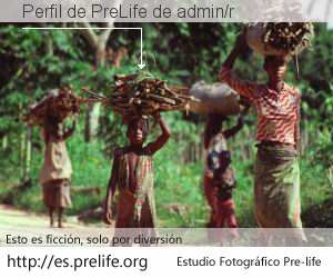 Perfil de PreLife de admin/r
