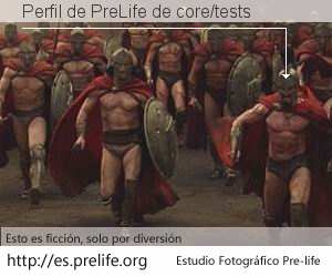 Perfil de PreLife de core/tests